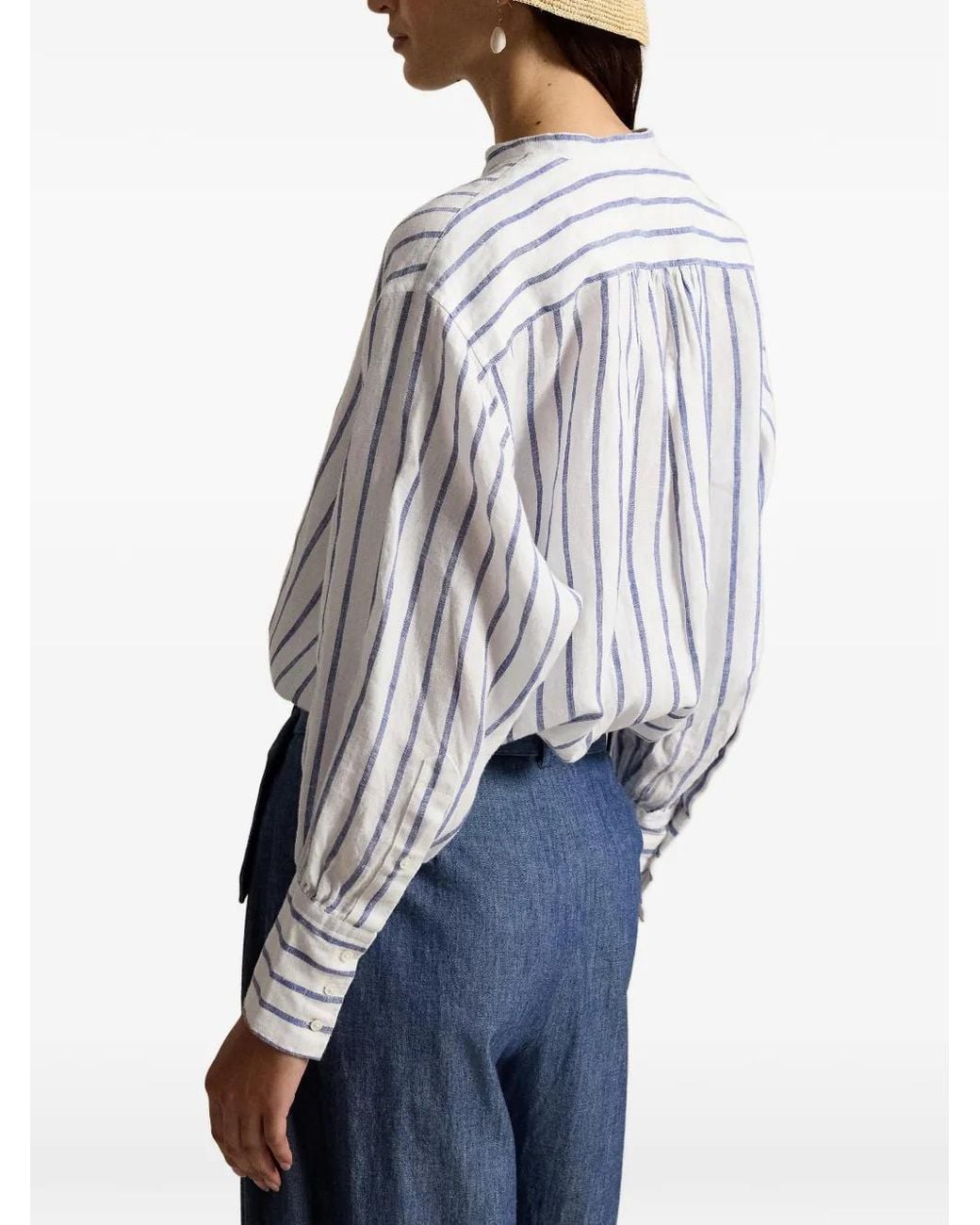 Polo Ralph Lauren White Sara Linen Shirt