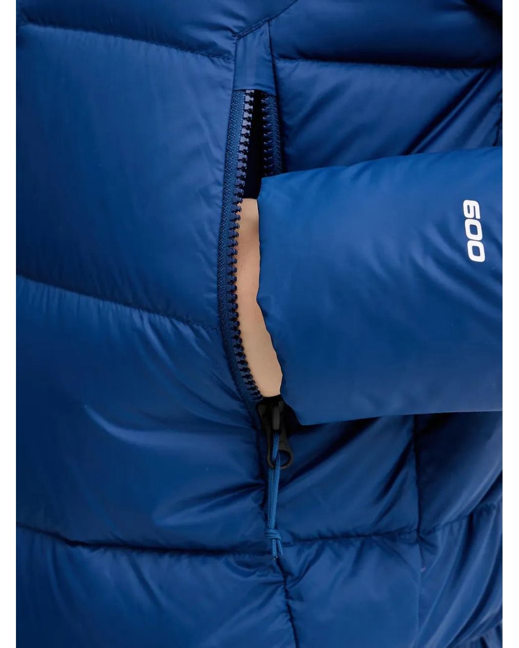 The North Face Blue Hyalite Quilted Hooded Puffer Jacket