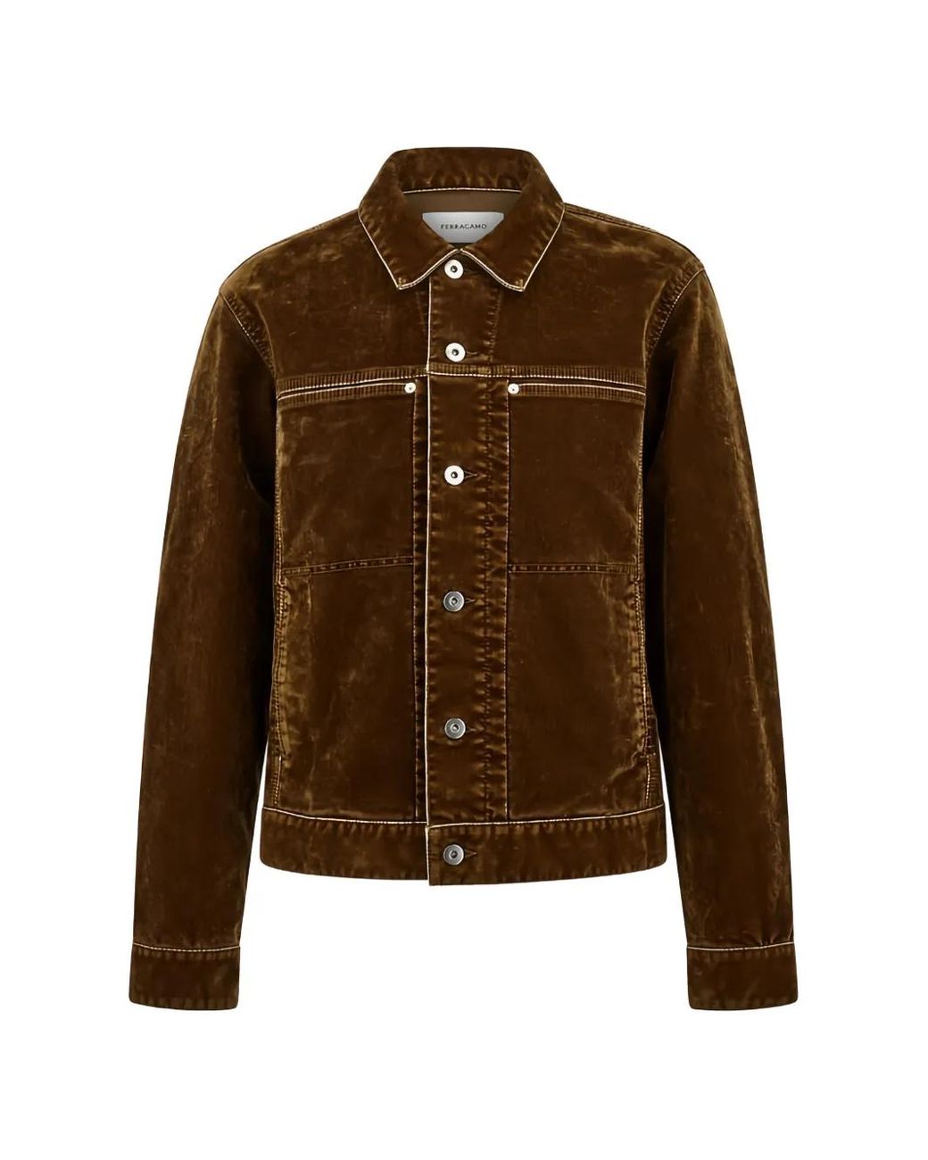 Ferragamo Brown Utility Blouson for men
