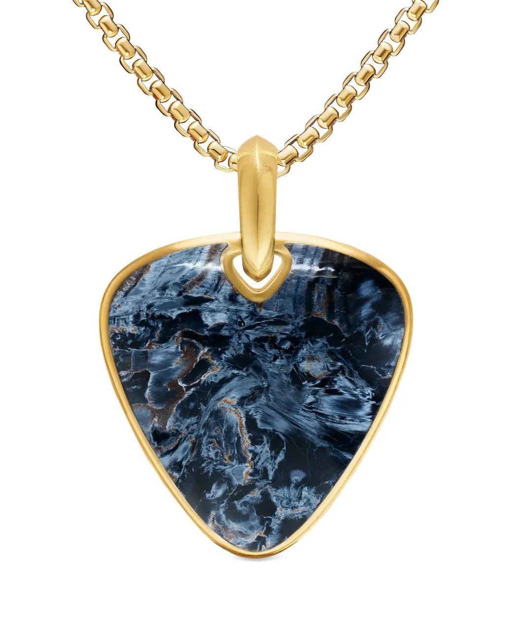 David Yurman Blue Streamline Pick Amulet for men