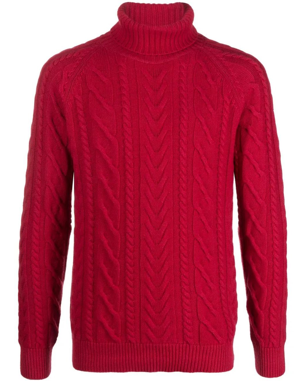 Moorer Red Alberic-Ara Cashmere Jumper for men