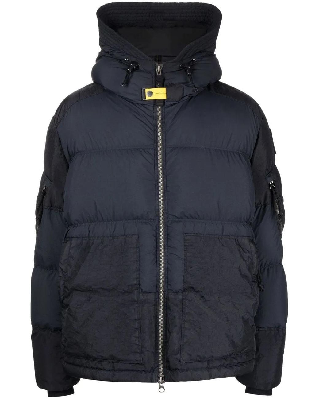 Parajumpers Blue Two-Tone Hooded Padded Jacket for men