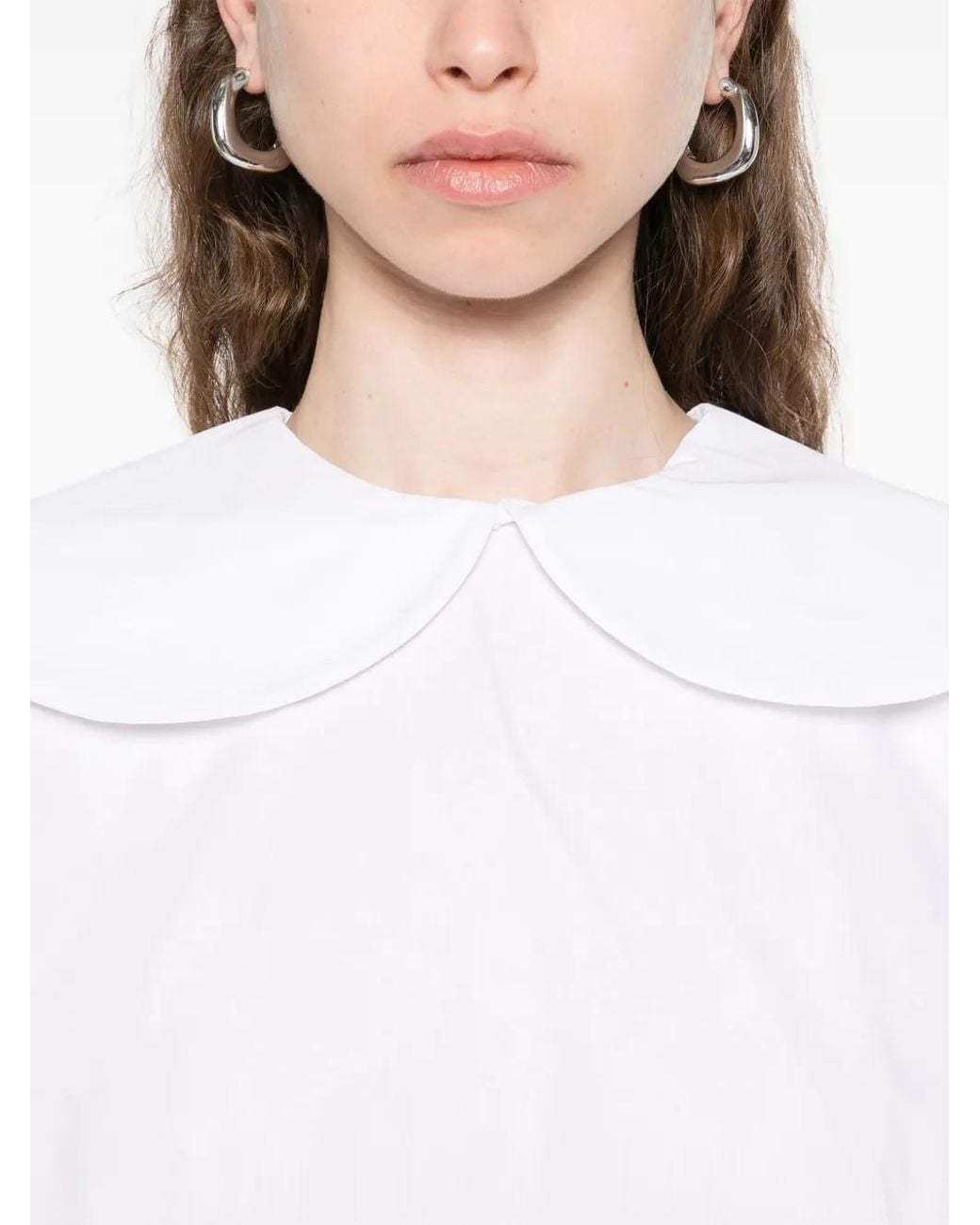 Ioana Ciolacu White Dhalia Shorts