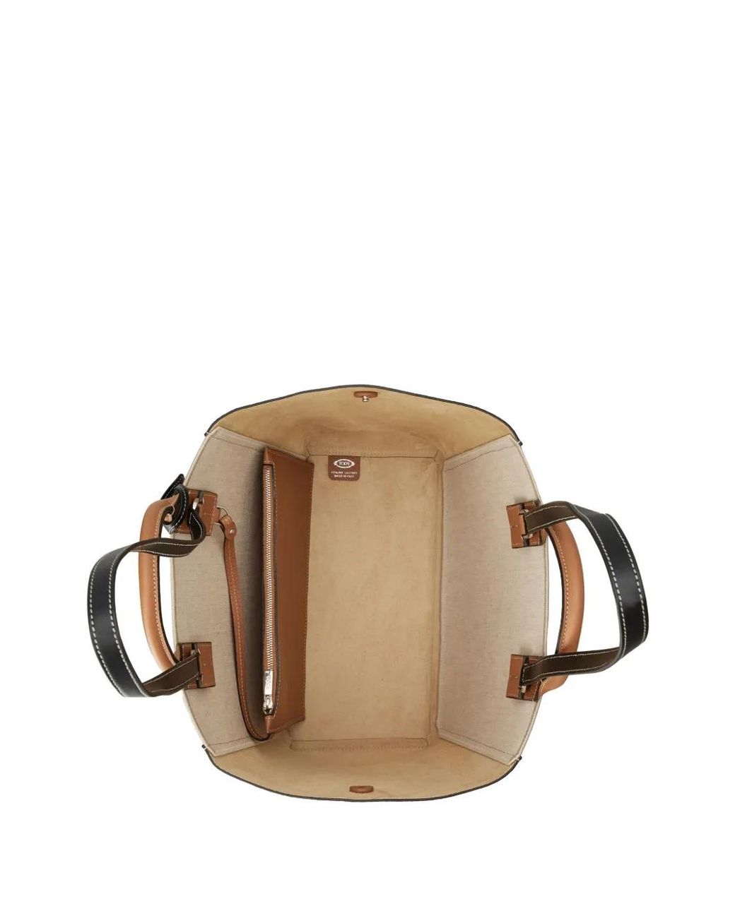Tod's Natural Medium Shopping Handbag