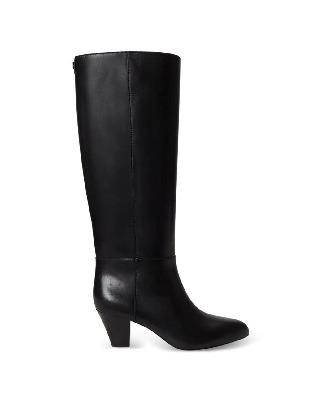 Ralph Lauren Black Bottines Emersyn En Cuir