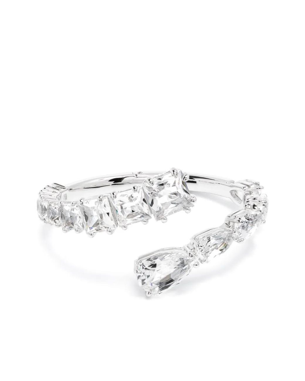 Swarovski White Matrix Crystal-Embellished Bracelet