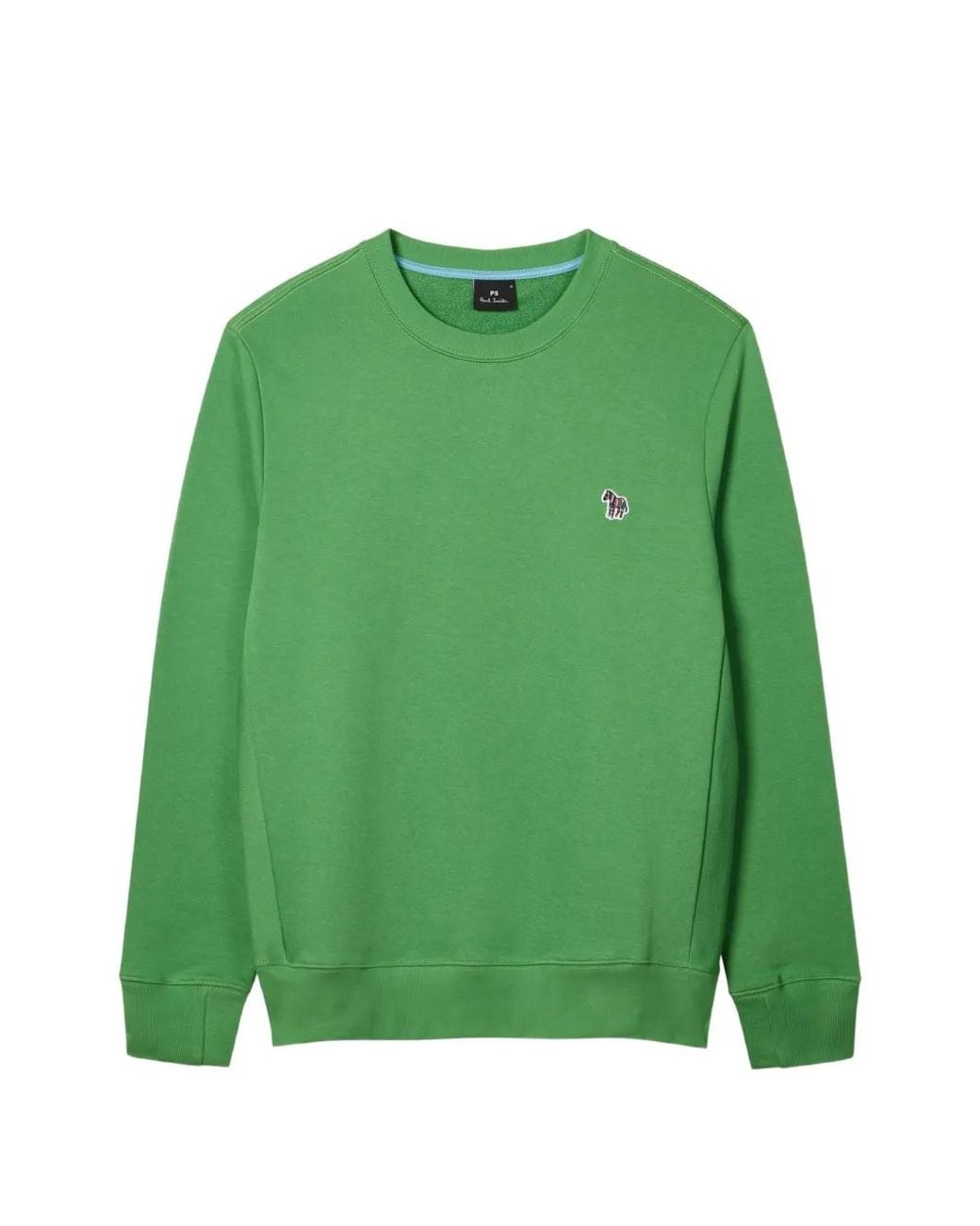 Paul Smith Green Organic Cotton Zebra Logo Sweatshirt for men