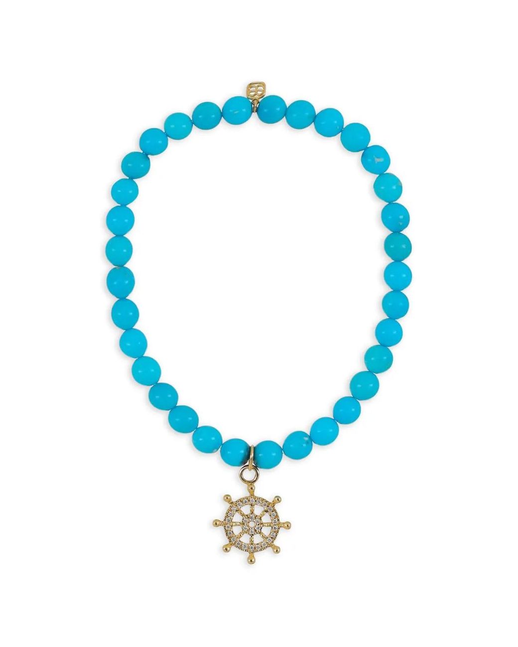 Sydney Evan Blue Helm Charm Diamond And Bracelet