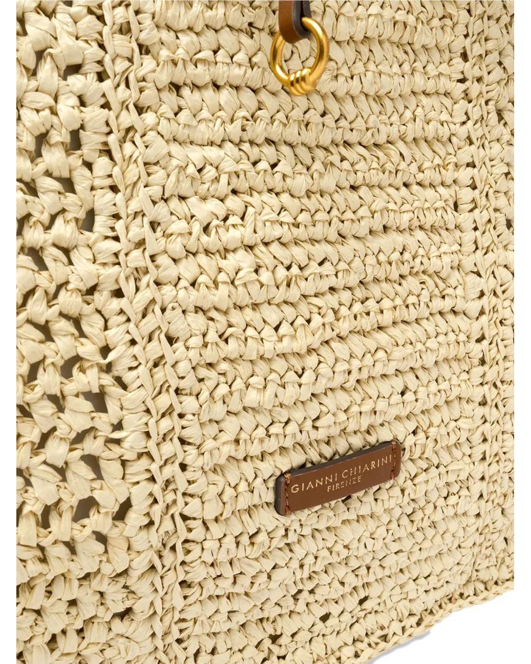 Gianni Chiarini Metallic Nefeli Woven Shoulder Bag