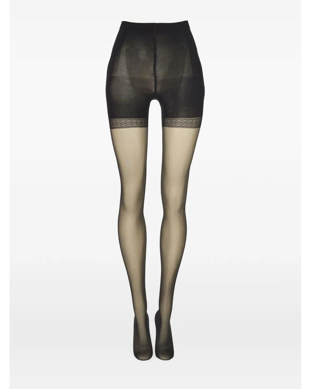Wolford Gray 25 Sheer Sculpting Tights