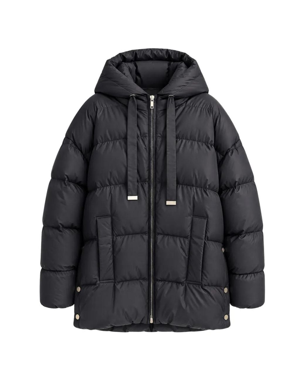 Max Mara Black The Cube Hooded Puffer Jacket