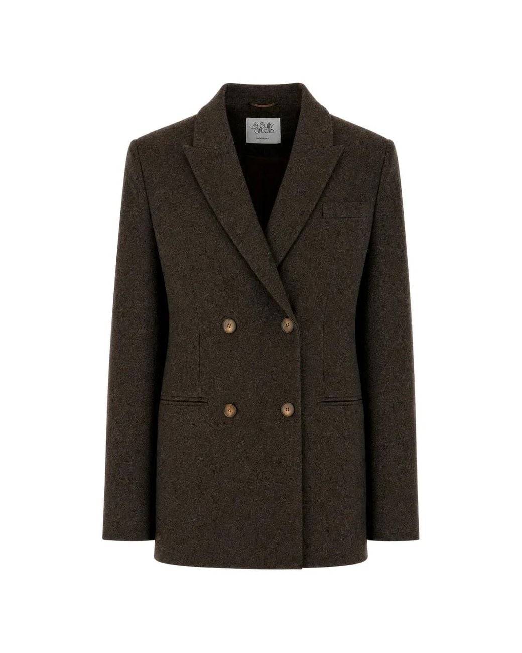 LE SULLY STUDIO Black Double-Breasted Blazer