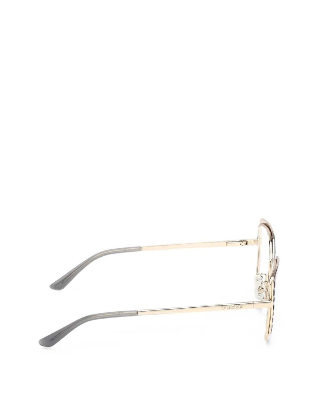Guess Natural Leopard-Print Cat-Eye Glasses