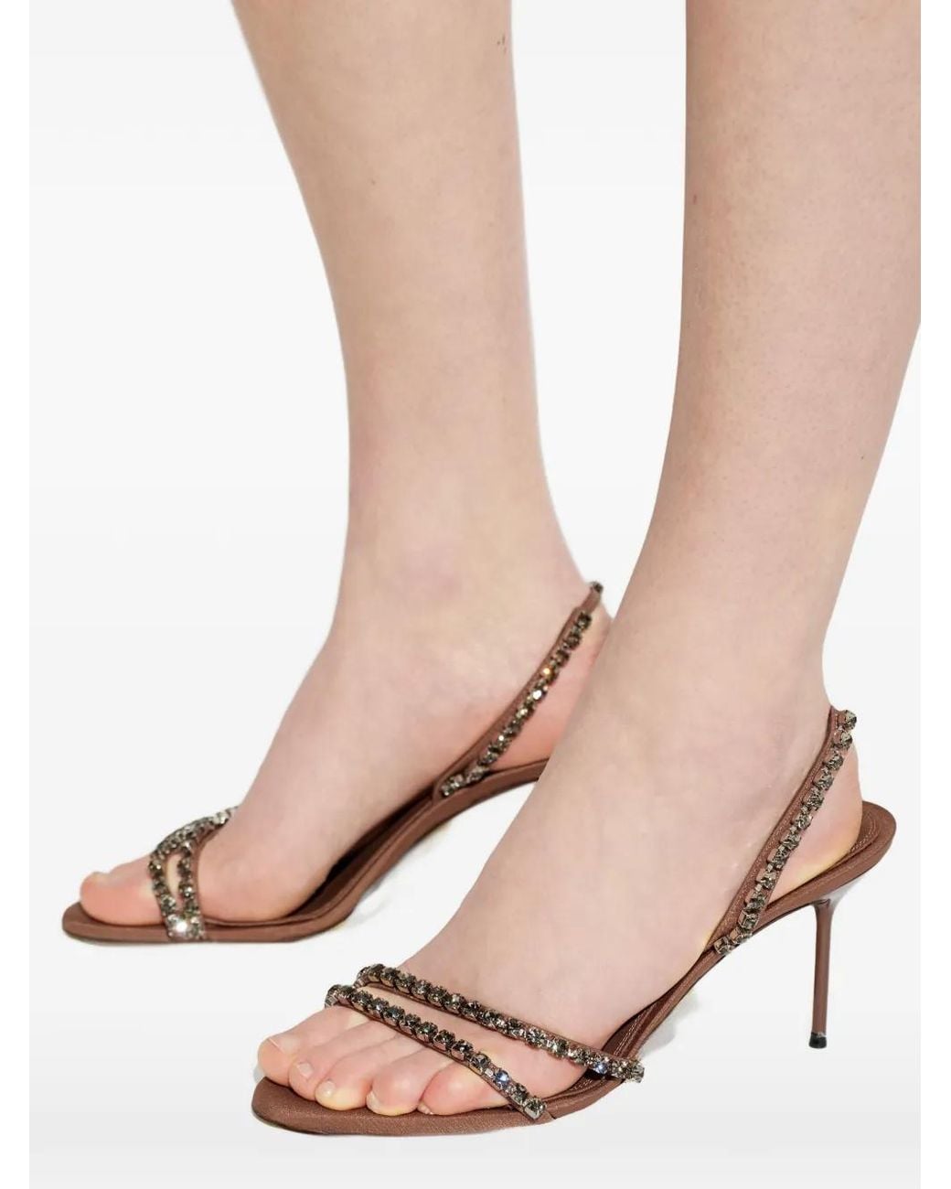Paris Texas Brown Heeled Sandals 'Lidia'