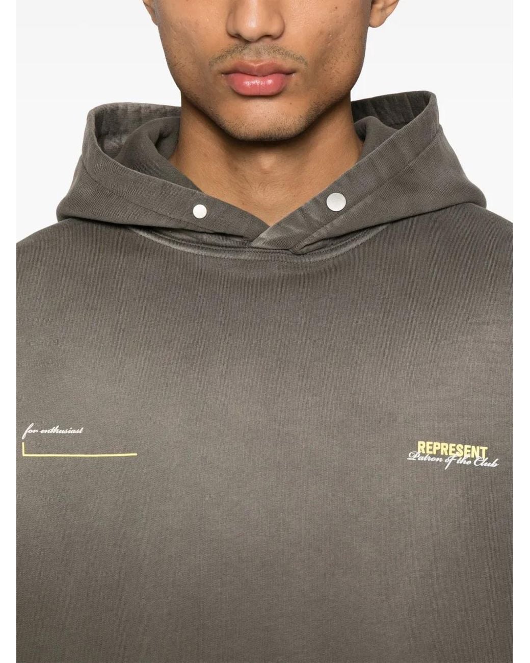Represent Gray Owners Club Hoodie for men