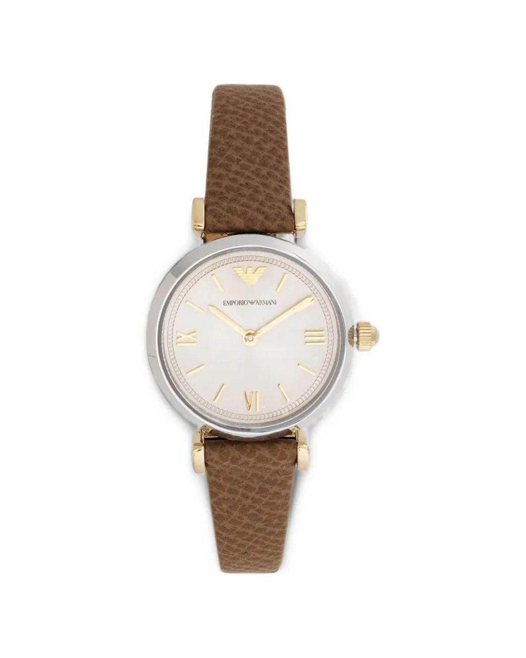 Emporio Armani White Montre À Détail De Logo 28 Mm