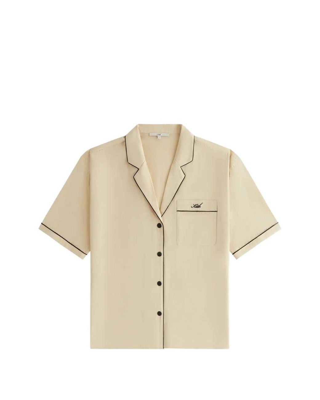 Kith Natural Chemise Elena Ii À Bords Passepoilés