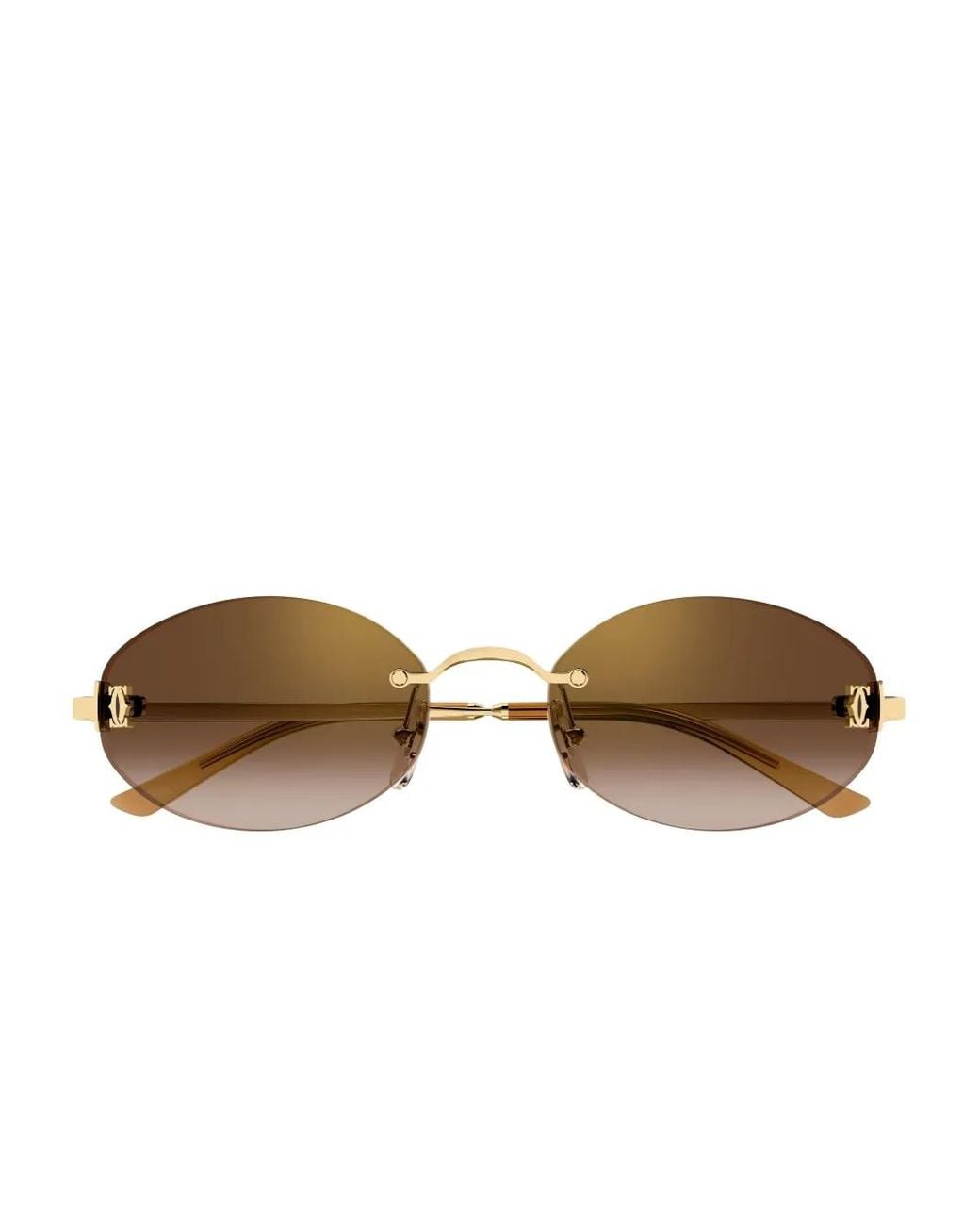 Cartier Brown C De Cartier Sunglasses