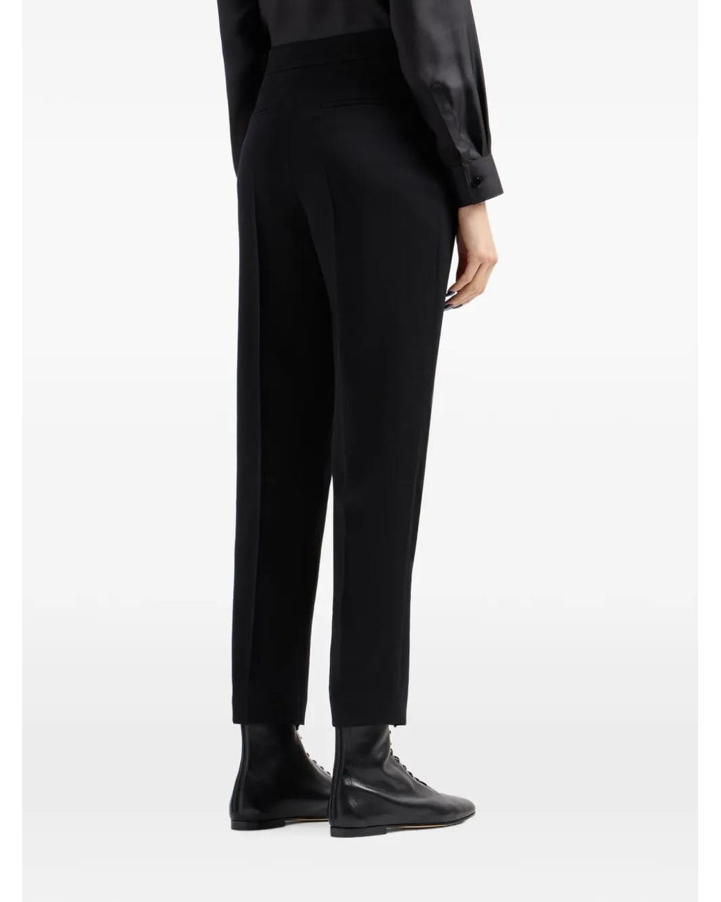 Giorgio Armani Black Straight Trousers