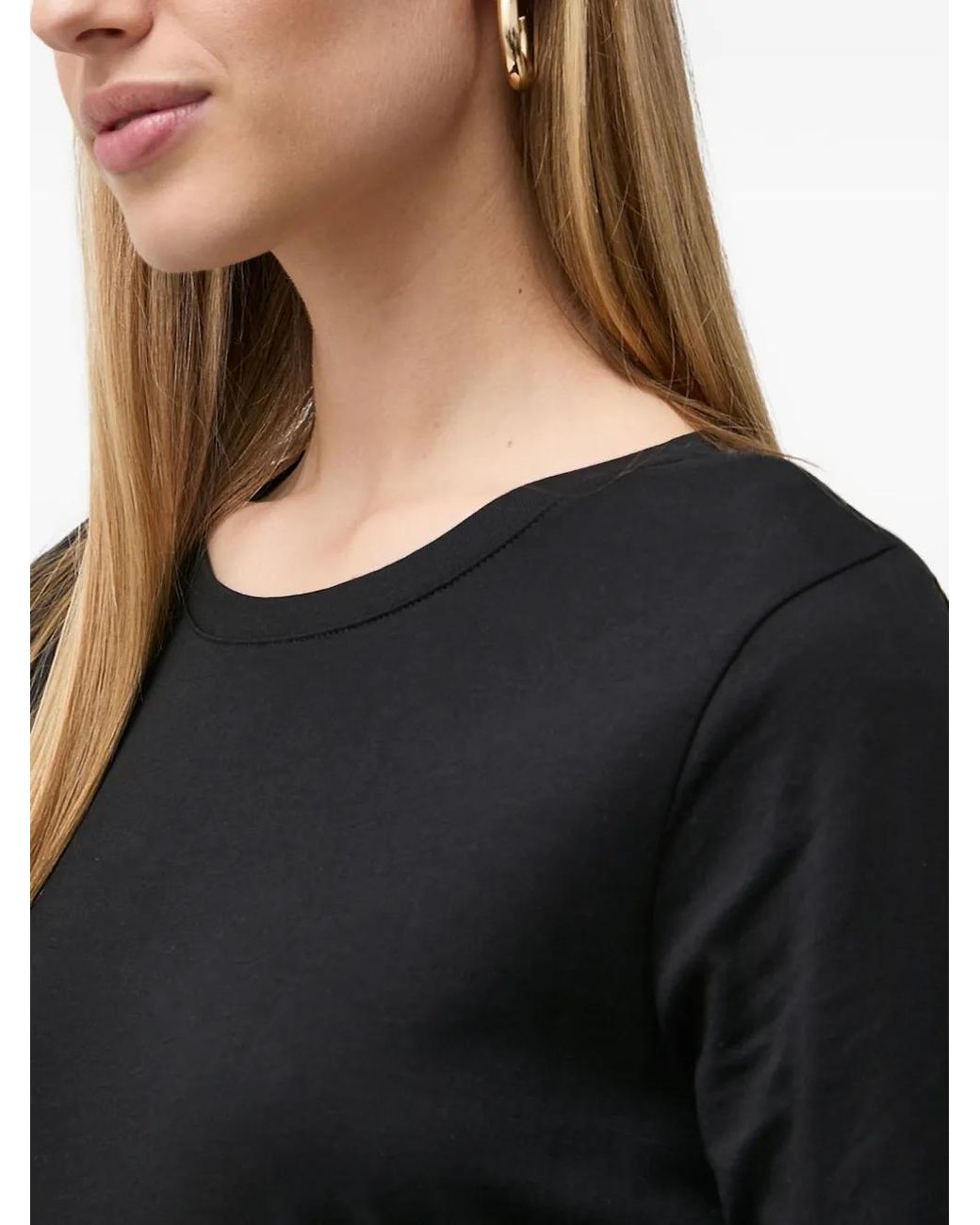 ARMANI EXCHANGE Black Crew-Neck T-Shirt