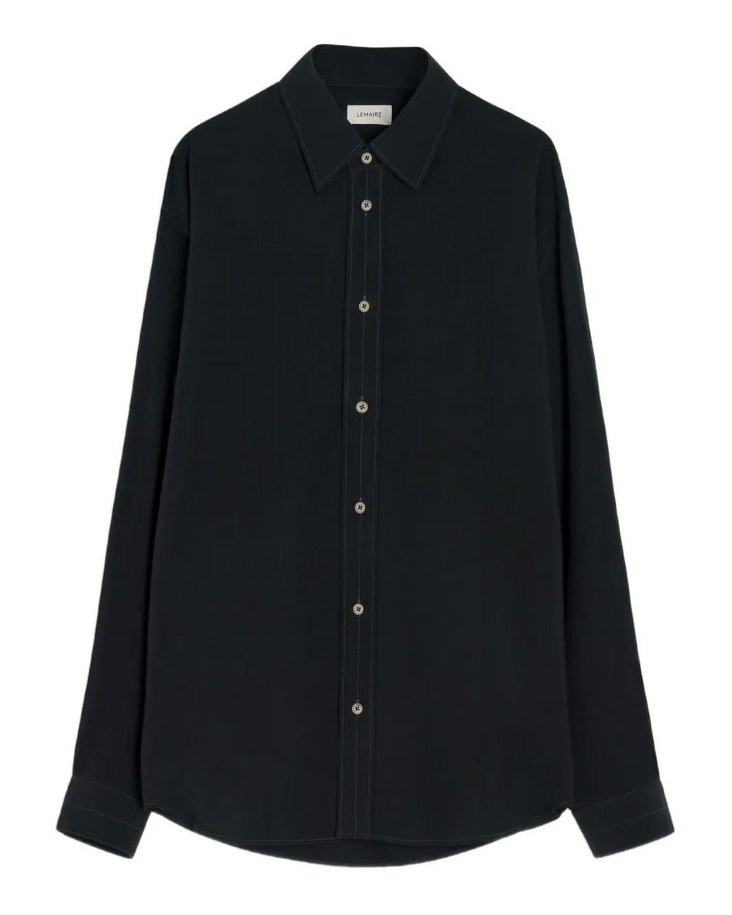 Lemaire Black Button-Down Shirt for men