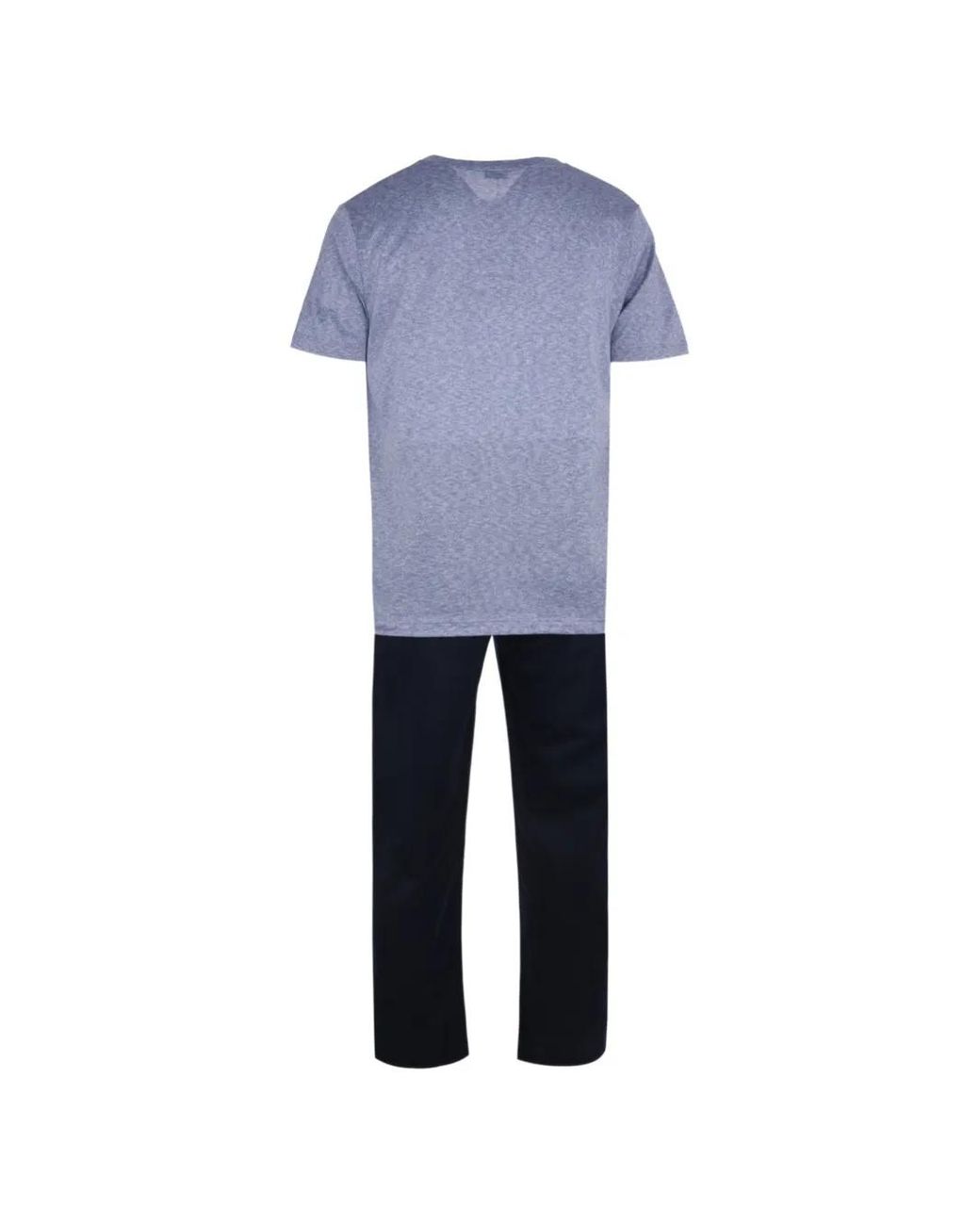 Zimmerli of Switzerland Blue Short-Sleeve Pajamas for men