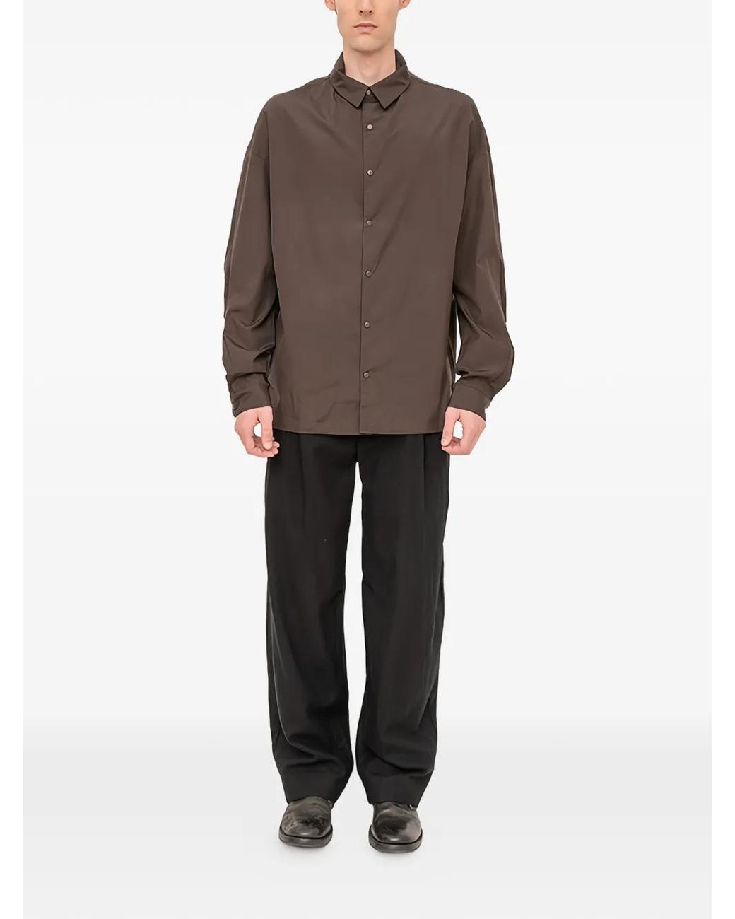 DEVOA Brown Buttoned Shirt for men