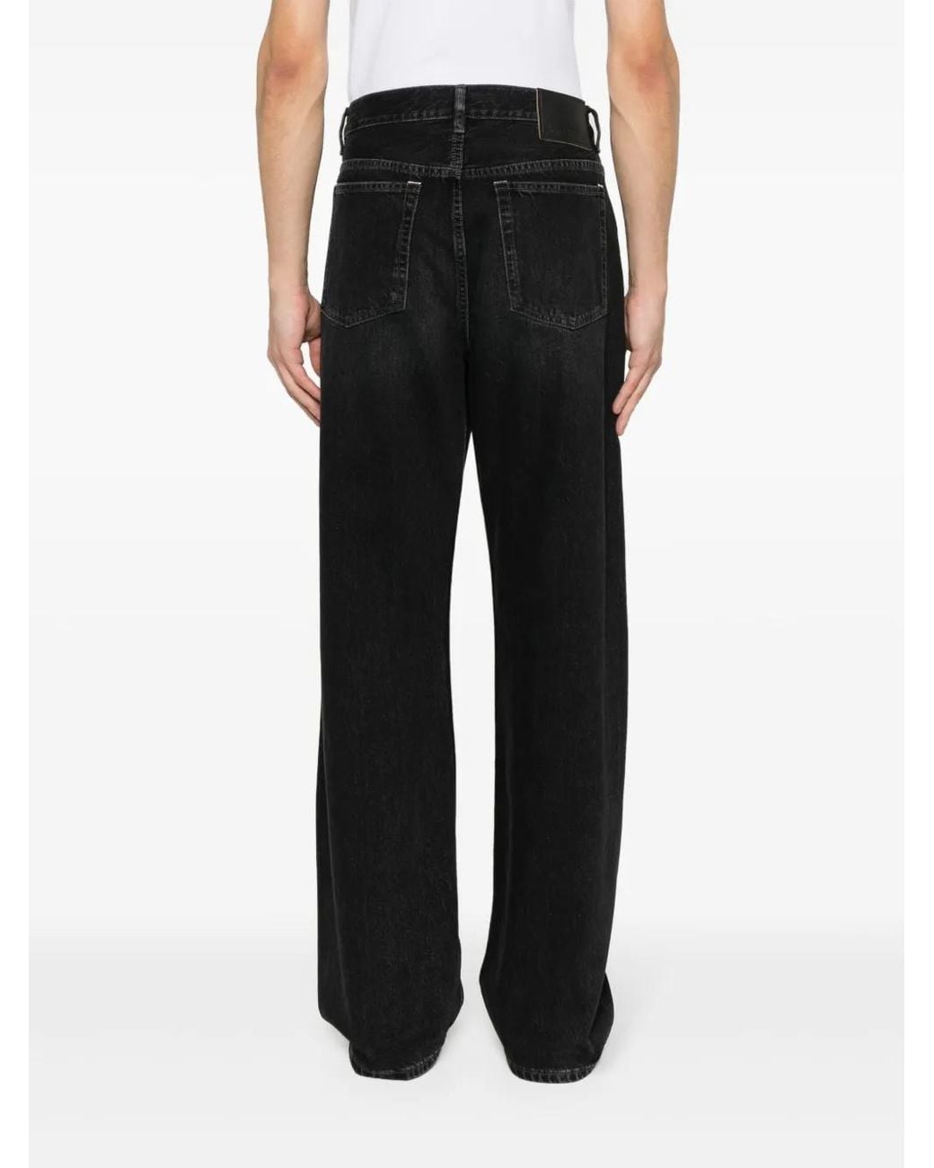 Acne Black 2021M Straight-Leg Jeans for men