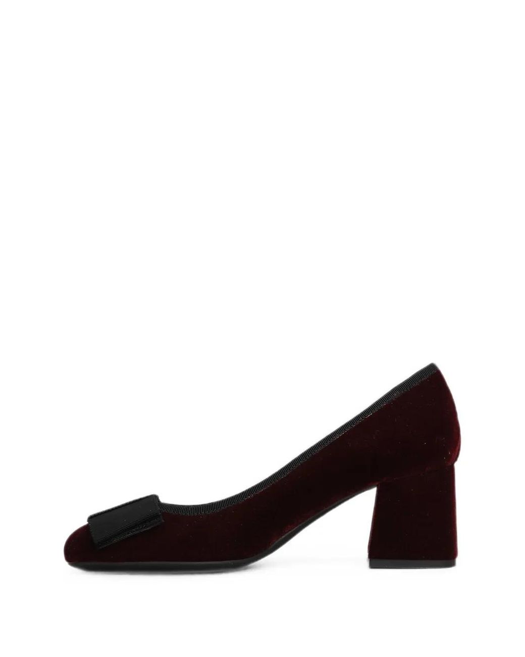 Roberto Festa Black Ery Bow-Detail Block-Heel Pumps