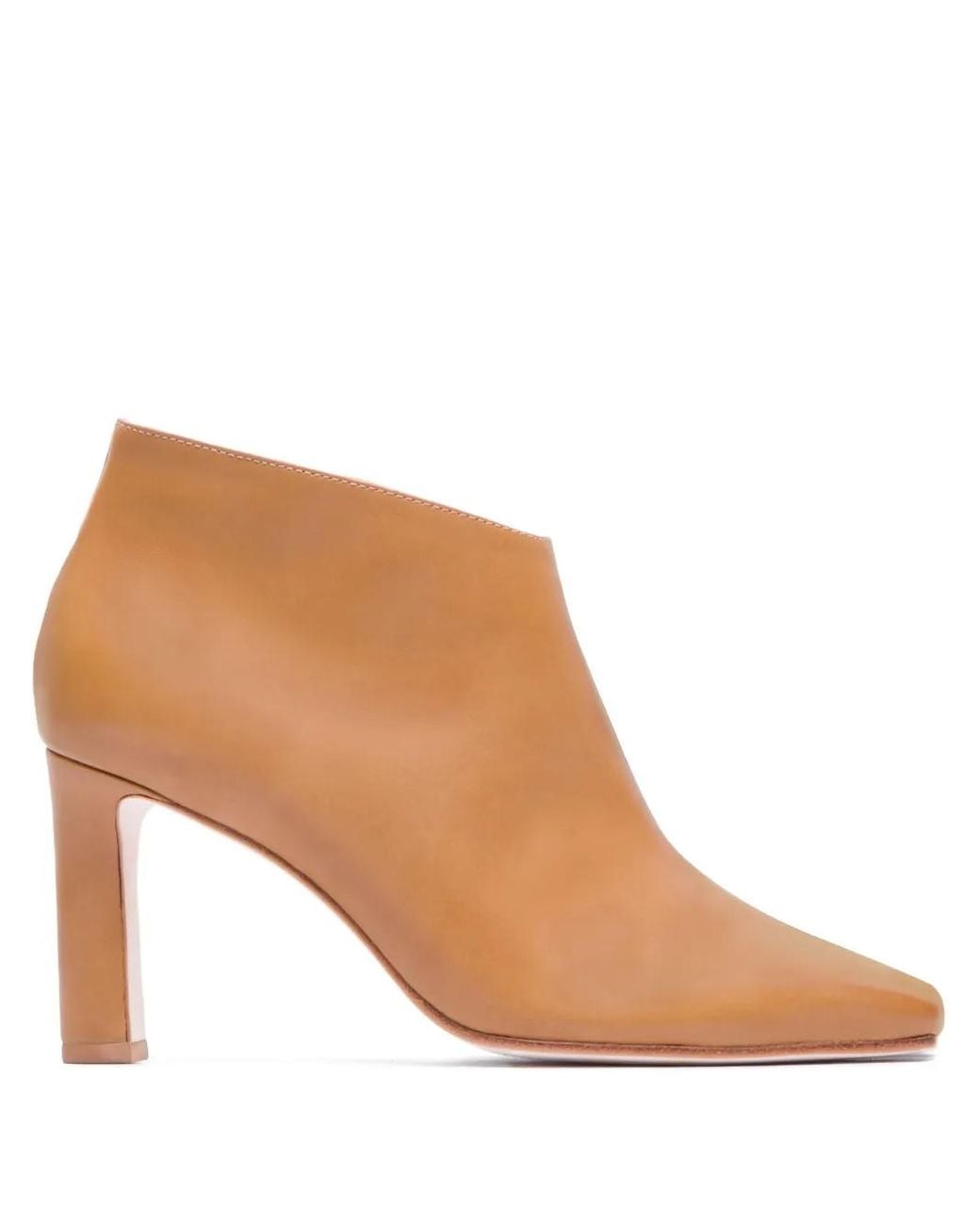 Bernardo Brown 80Mm Garda Square-Toe Leather Boots