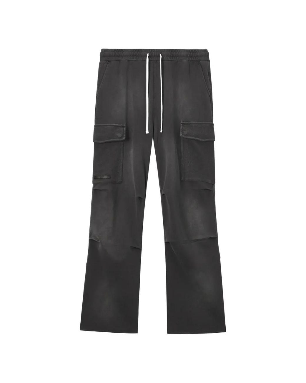 FIVE CM Black Faded-Effect Cargo Pants for men