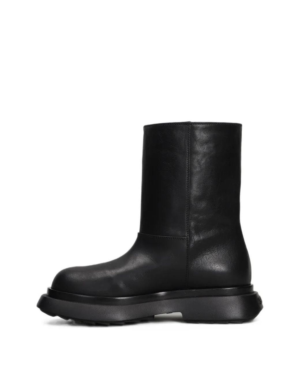 3Juin Black Ruth Chunky-Sole Leather Boots