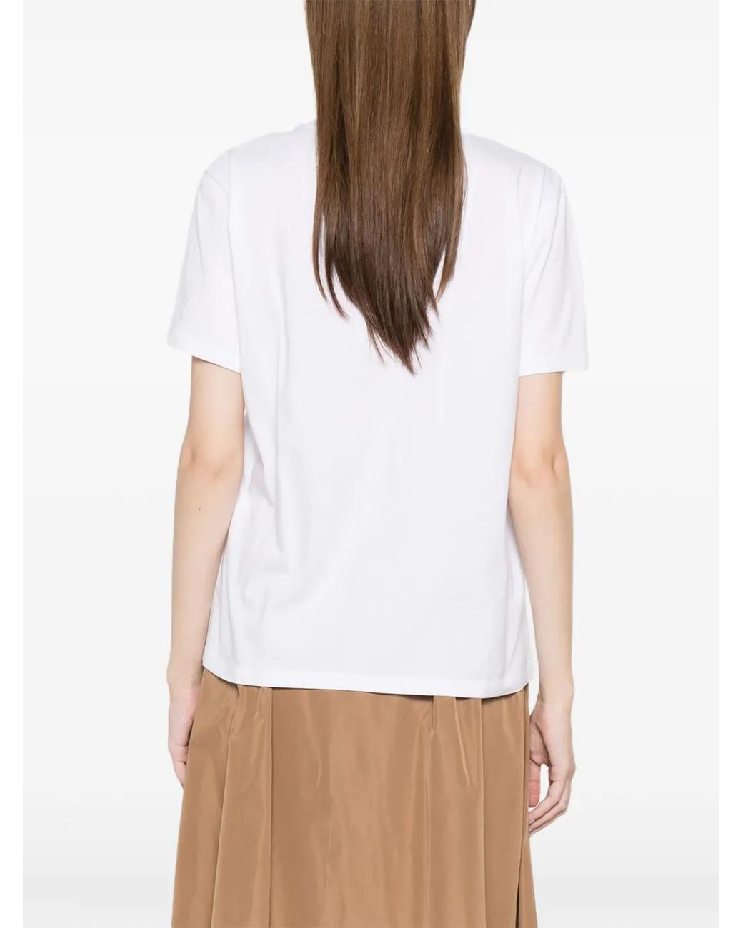 Marella White Floral-Print T-Shirt