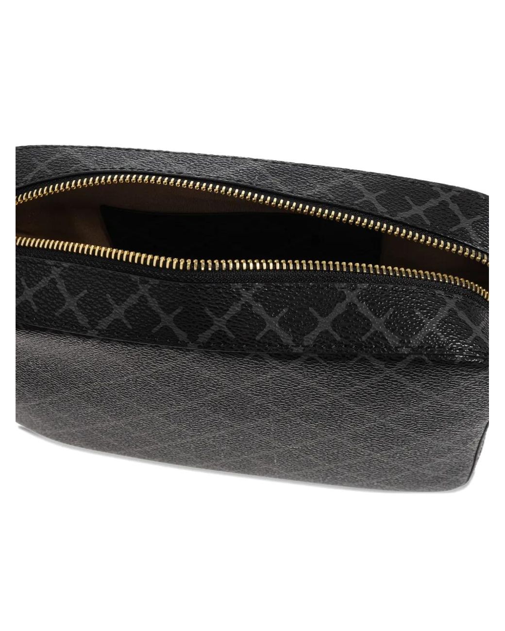 By Malene Birger Black Small Lolla Geometric-Pattern Cross Body Bag