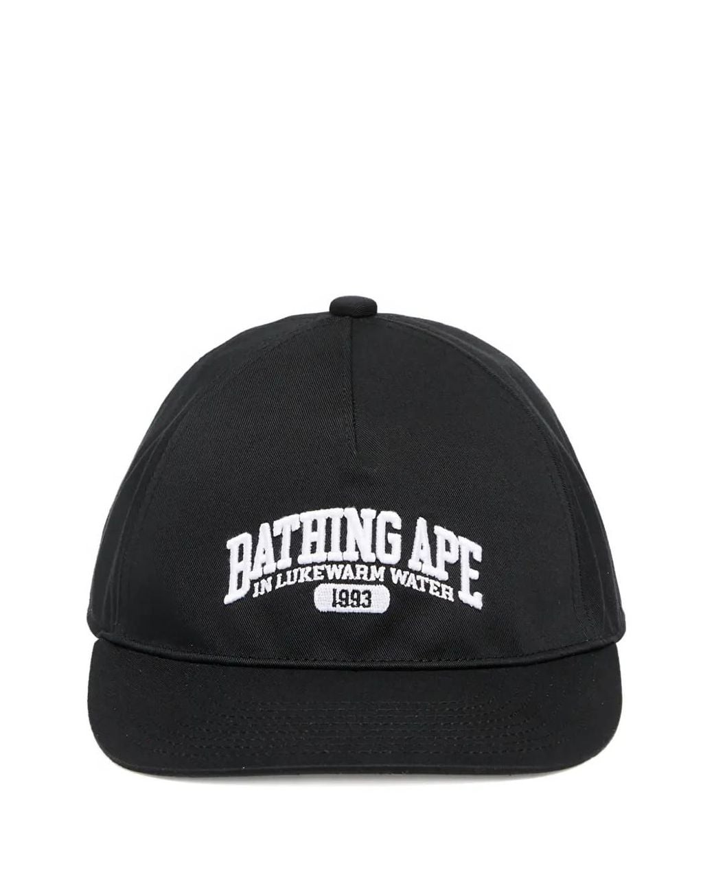 A Bathing Ape Black Baseballkappe Mit Logo-Stickerei