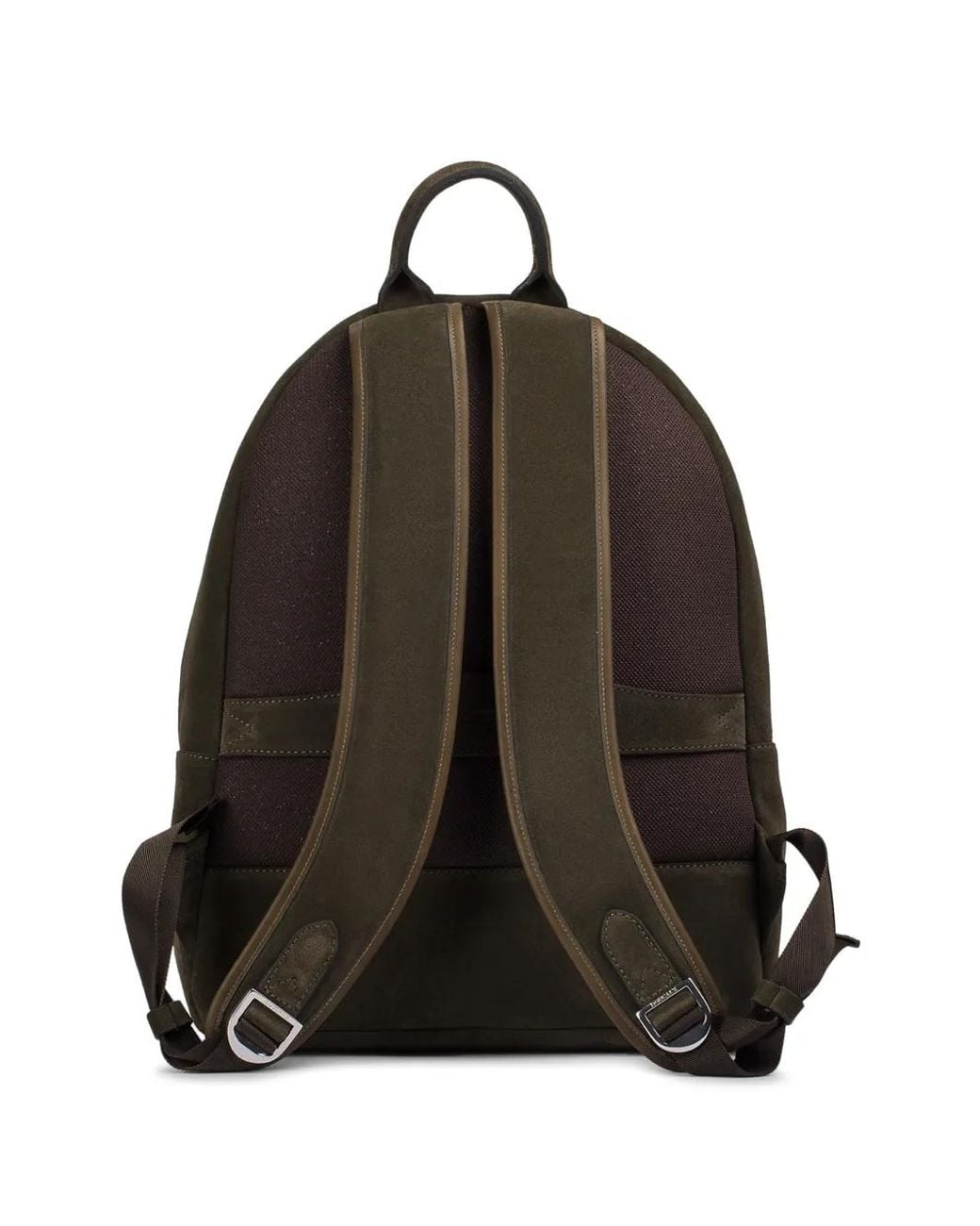 Doucal's Black Suede Leather Backpack for men