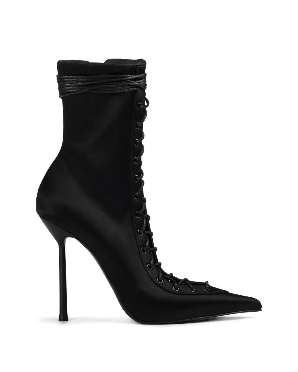 Le Silla Black Colette Lace-Up Ankle Boots