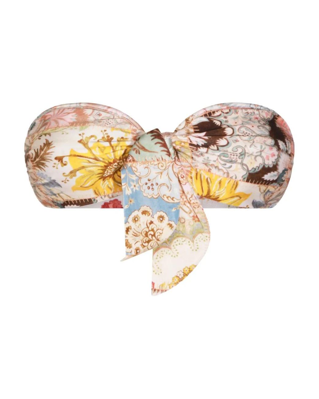 Zimmermann White Daylight Tie Bikini Top