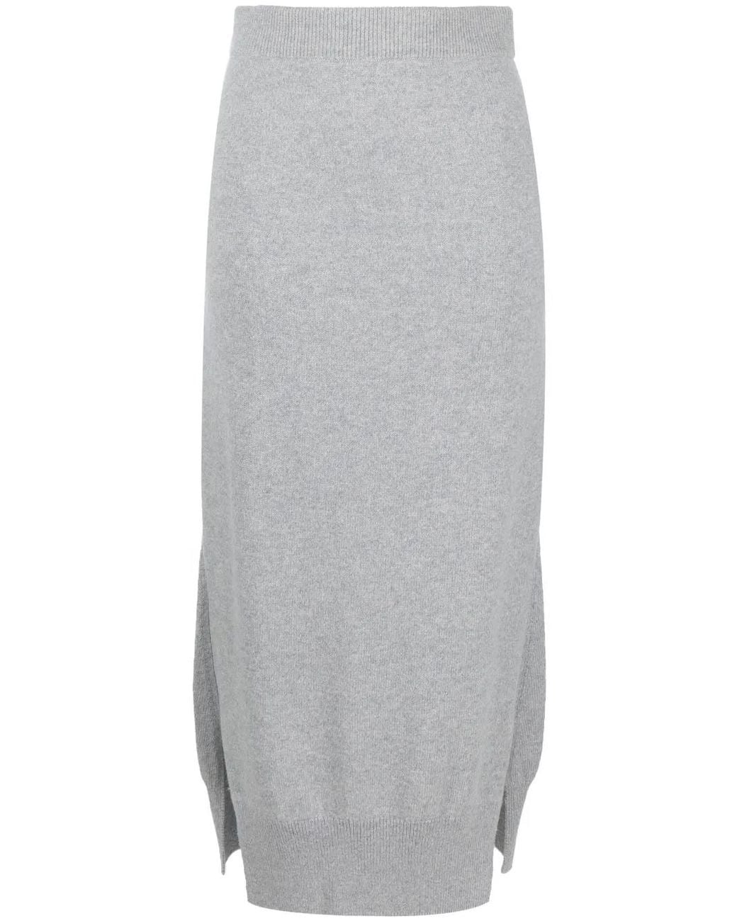 Barrie High Waist Rok in het Gray