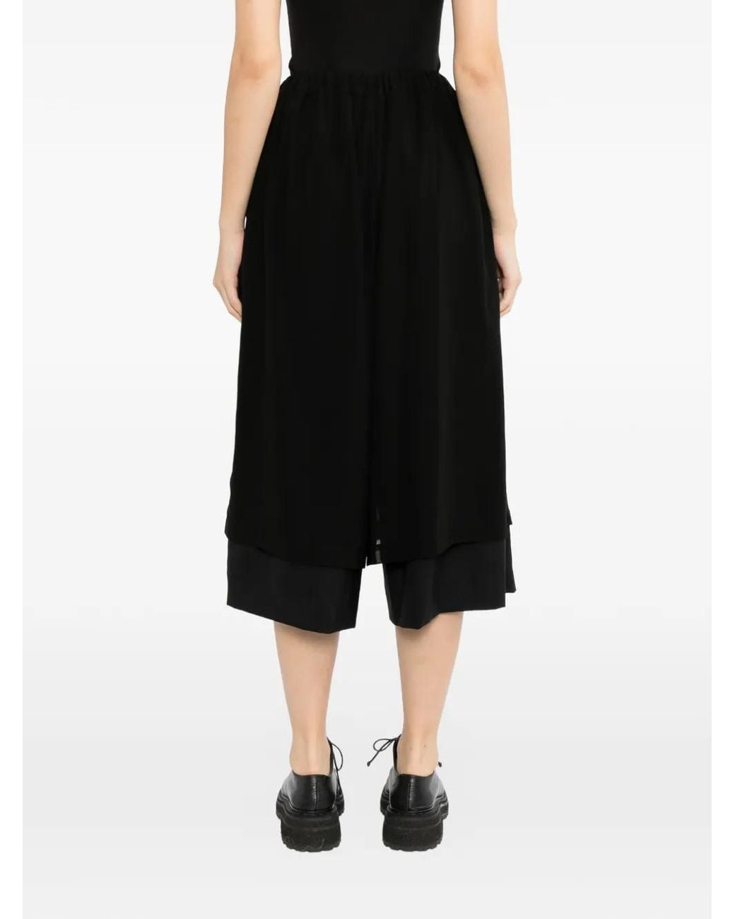 Comme des Garçons Black Pantalon Ample À Design Superposé