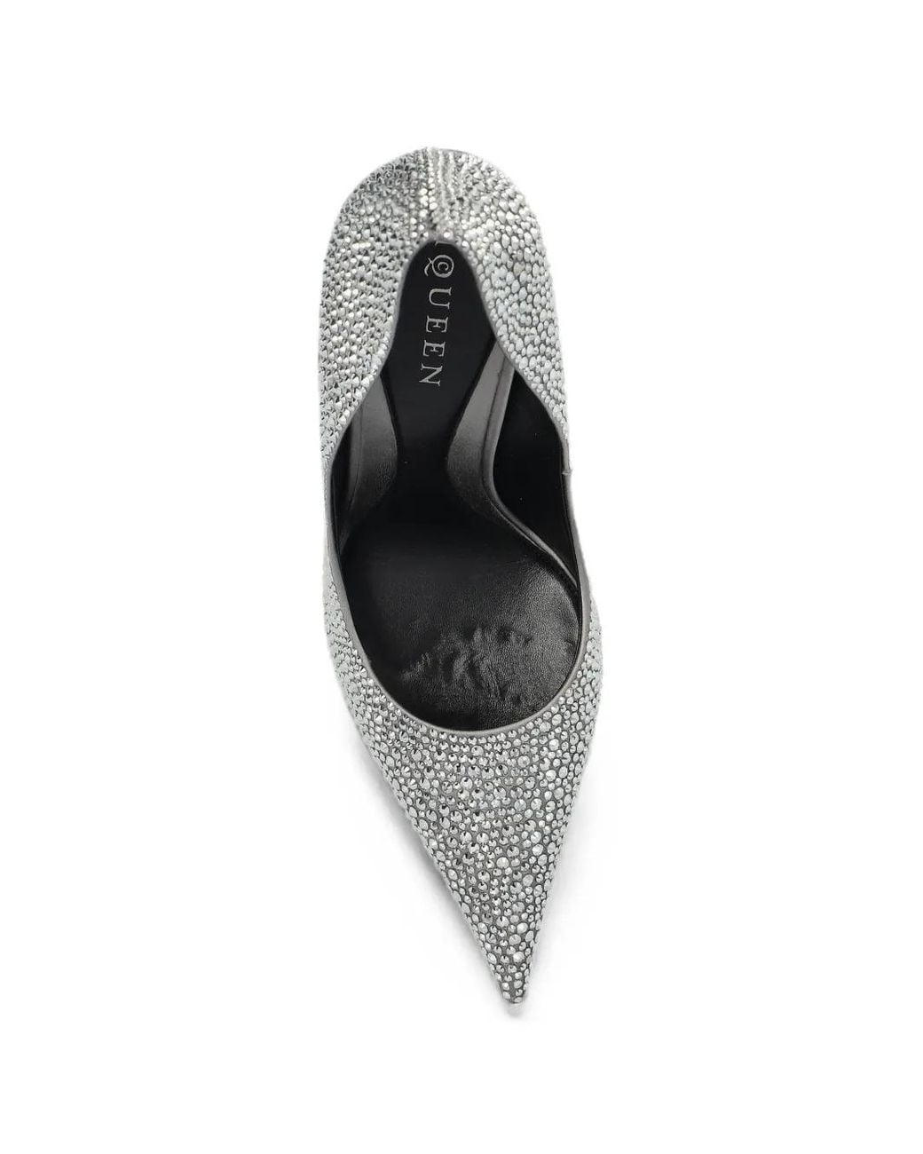 McQueen White Skull Pumps