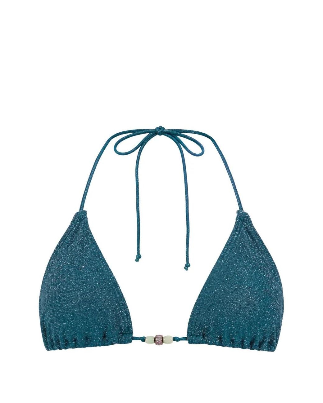 BOUND Blue Haut De Bikini Ingrid À Perles