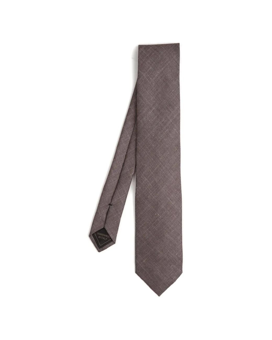 Brioni Brown Zefiro Textured Tie for men