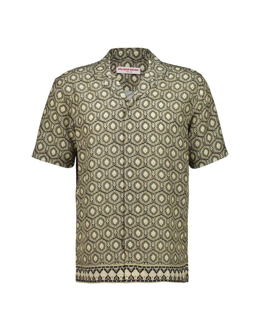 Orlebar Brown Green Maitan Shirt for men