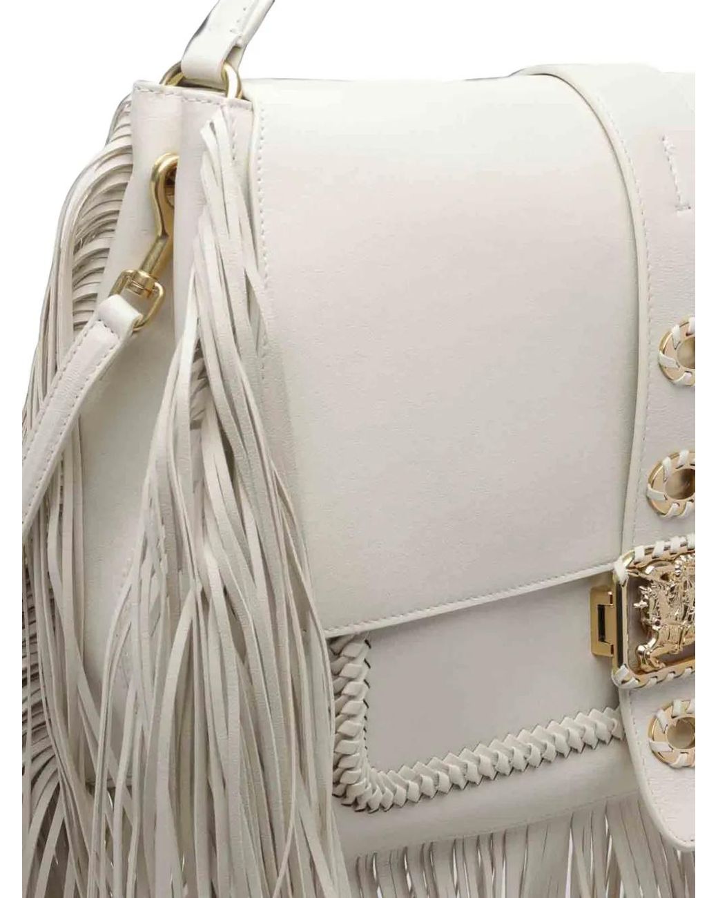 Burberry White Medium Rider Bag