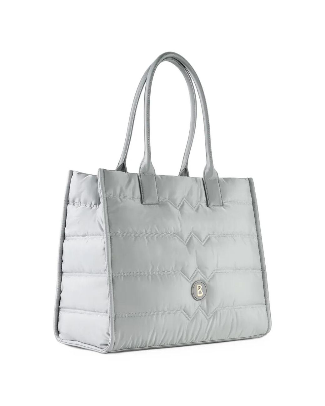 Bogner Gray Wallis Tessuto Maylin Quilted Tote Bag