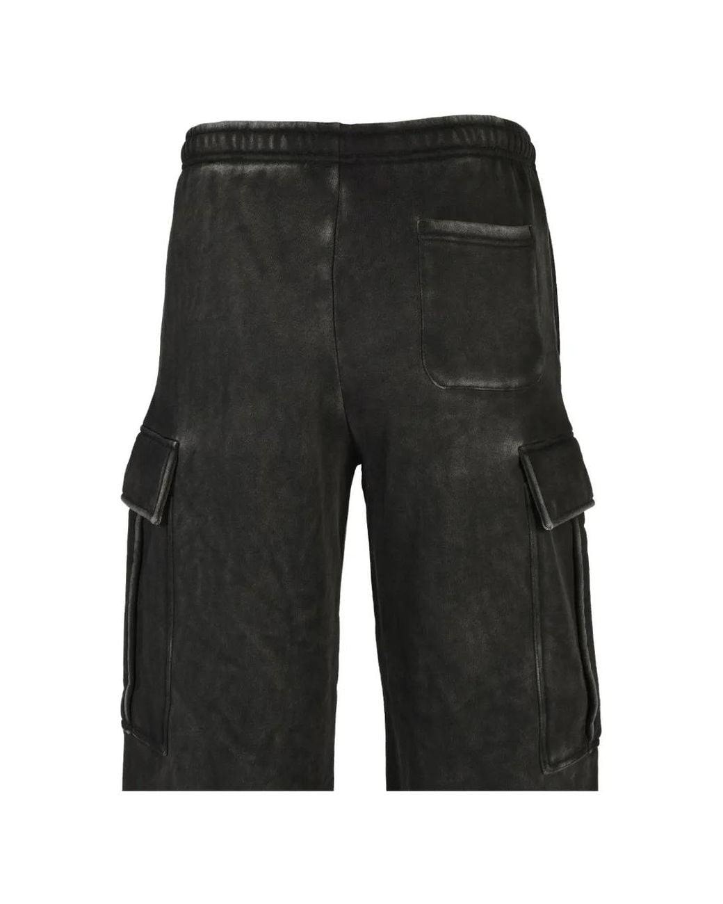 BREATH Gray Fade-Effect Cargo Pants for men