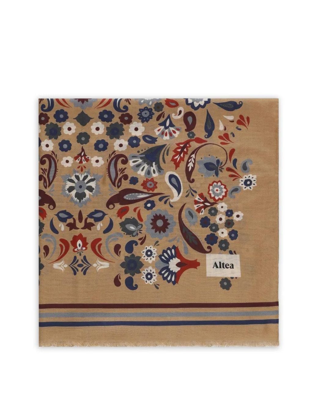 Altea Metallic Paisley-Print Scarf for men