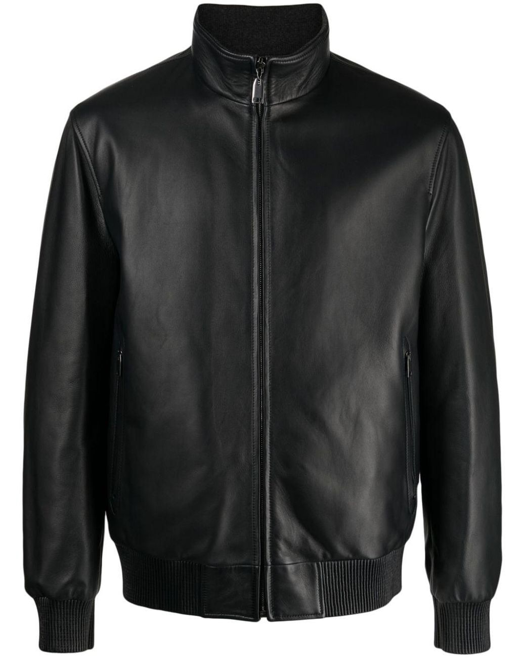 ジャケットその他 Brioni Reversible blouson brioni-black-Zip-up-Reversible