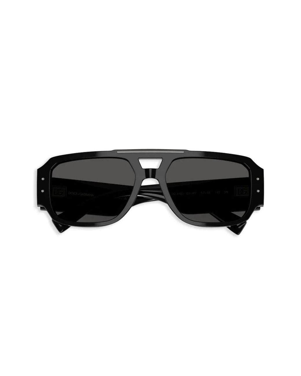 Dolce & Gabbana Black Pilot-Frame Sunglasses